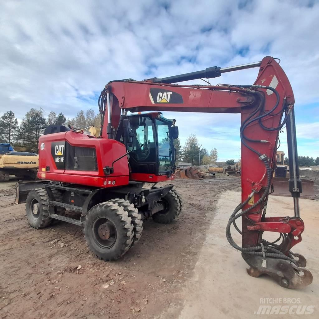 CAT M317 Gravemaskiner på hjul