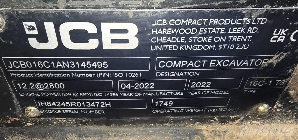 JCB 16C-1 Minigravemaskiner
