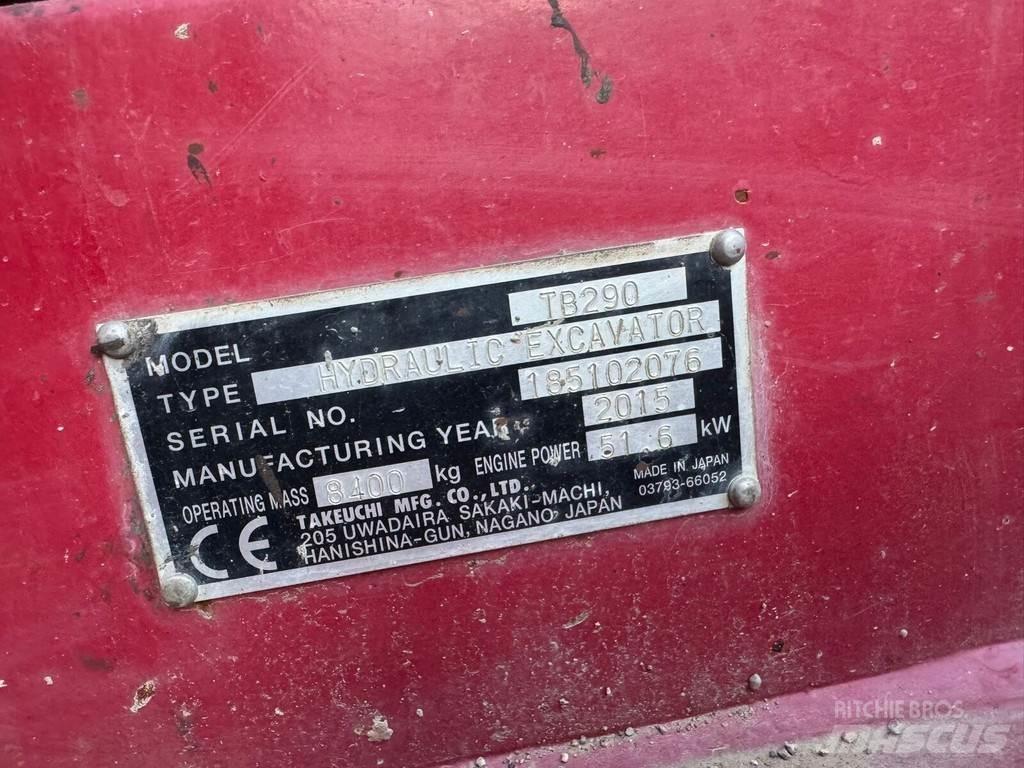 Takeuchi TB 290 Gravemaskiner på larvebånd