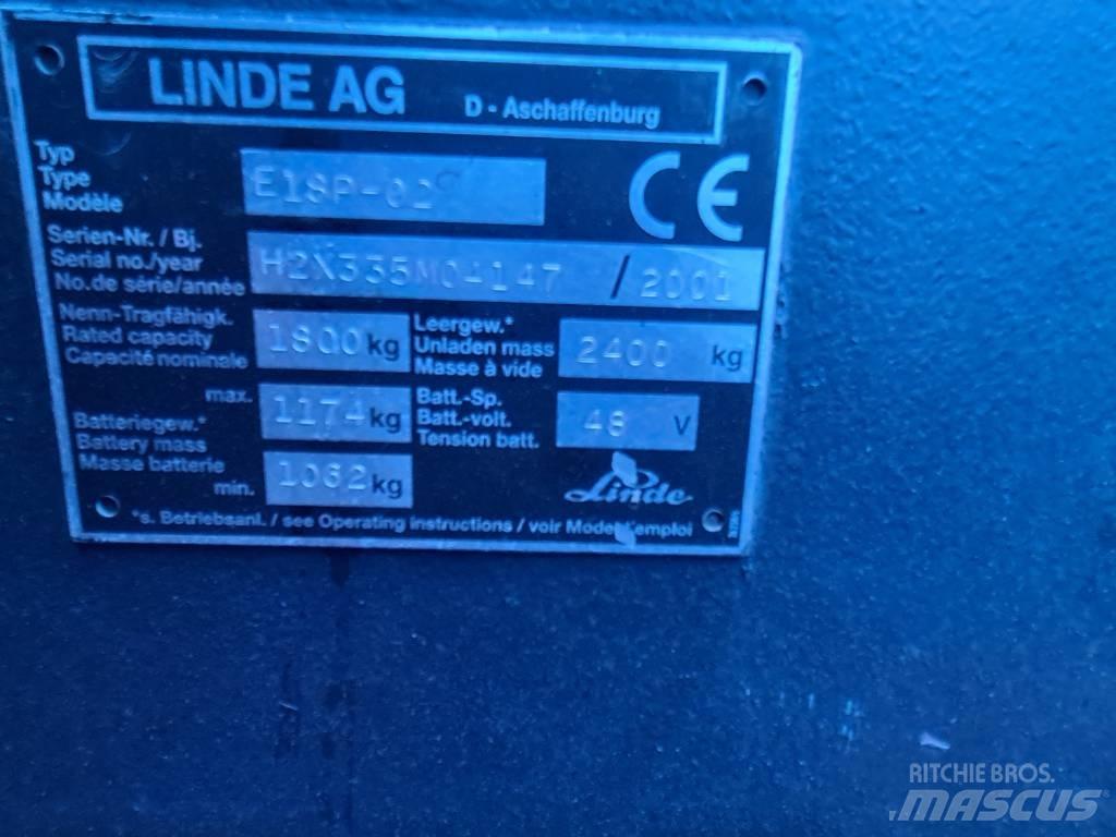 Linde E16P El gaffeltrucks