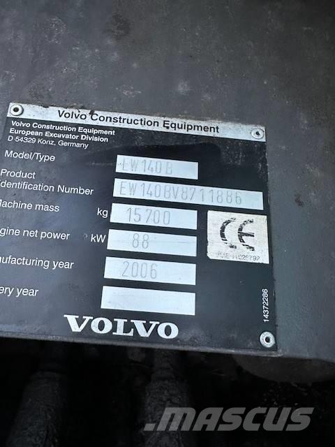 Volvo EW 140 B Gravemaskiner på hjul