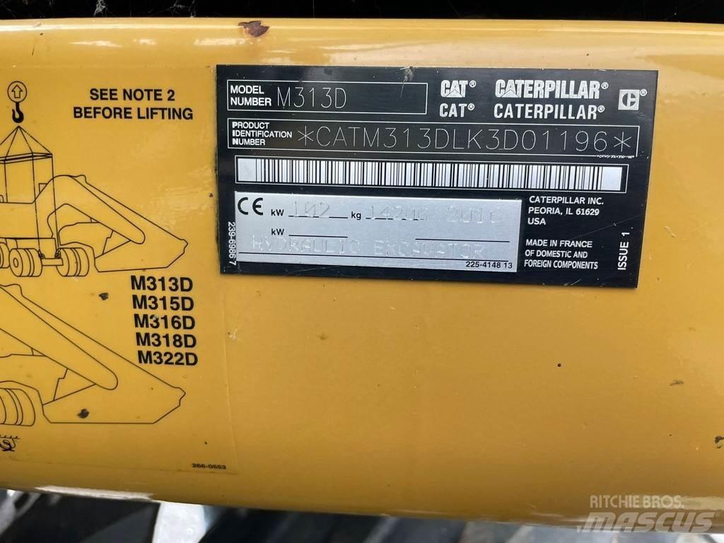 CAT M313D - CE Gravemaskiner på hjul