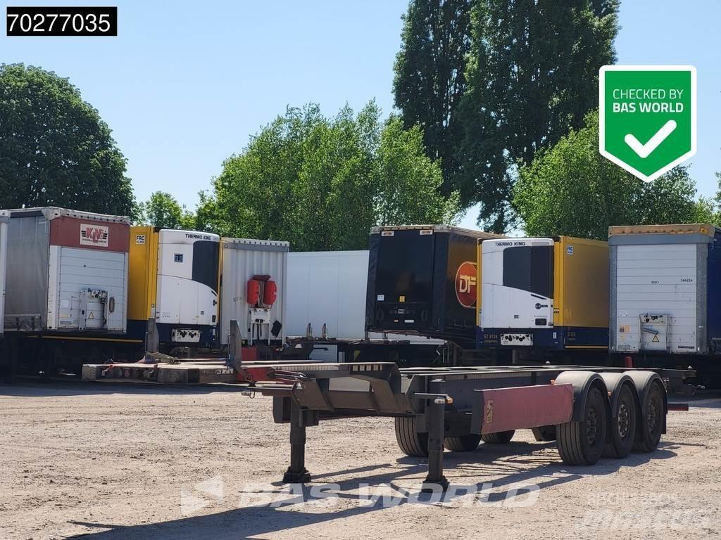 Van Hool 3 axles Semi-trailer med containerramme