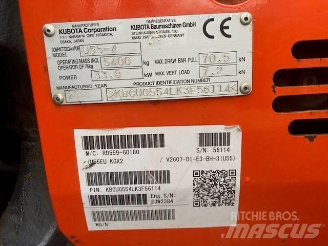 Kubota U 55-4 Minigravemaskiner