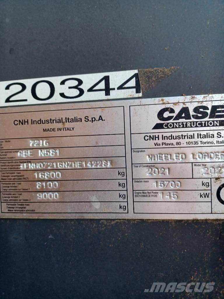 CASE 721 G Evolution Læssemaskiner på hjul