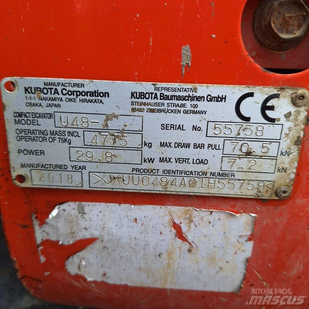 Kubota U 48-4 Minigravemaskiner