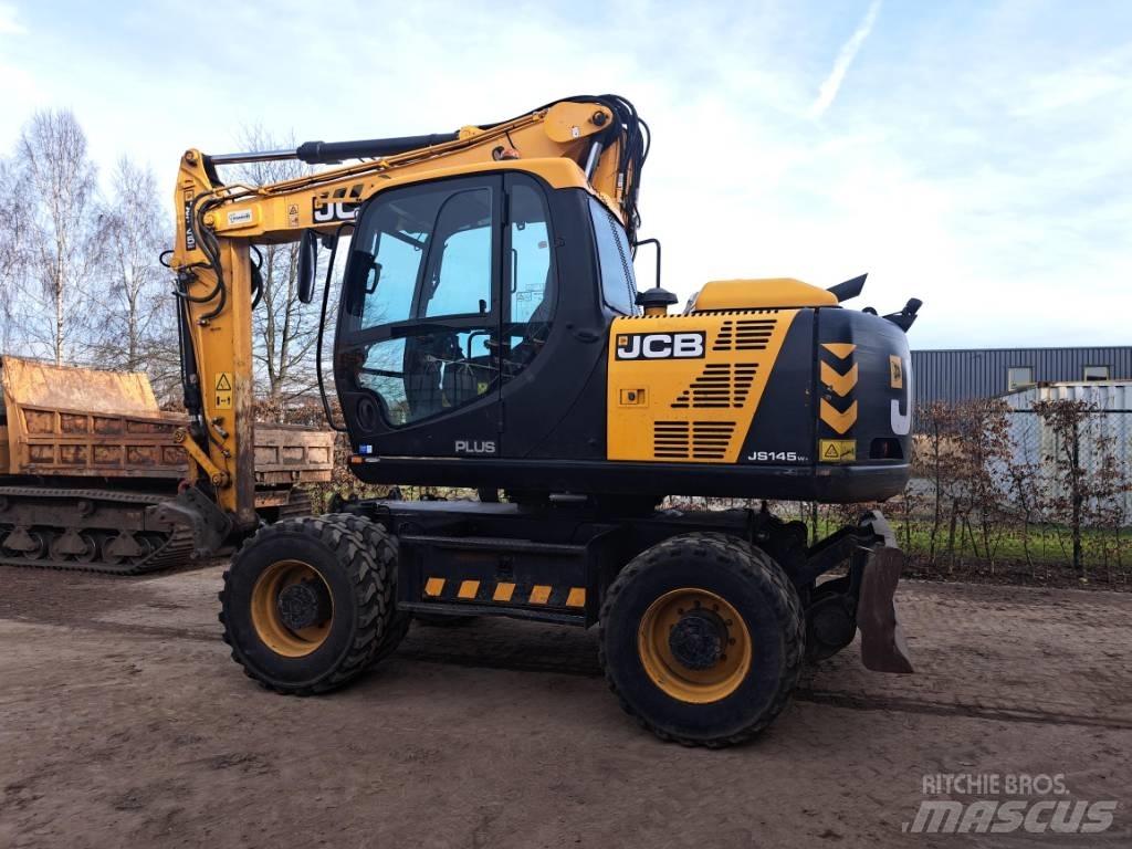 JCB JS 145 W Gravemaskiner på hjul