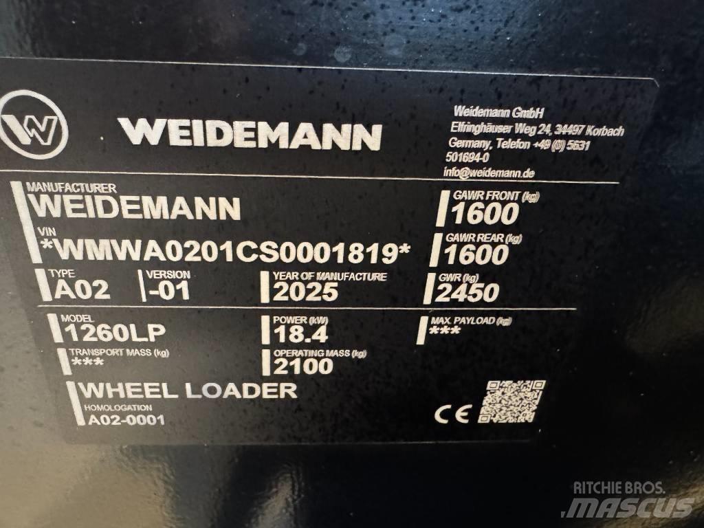 Weidemann 1260 LP Læssere