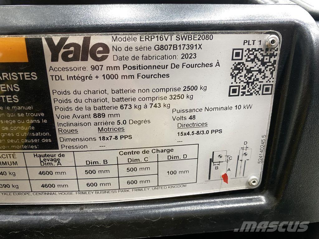 Yale ERP16VT El gaffeltrucks