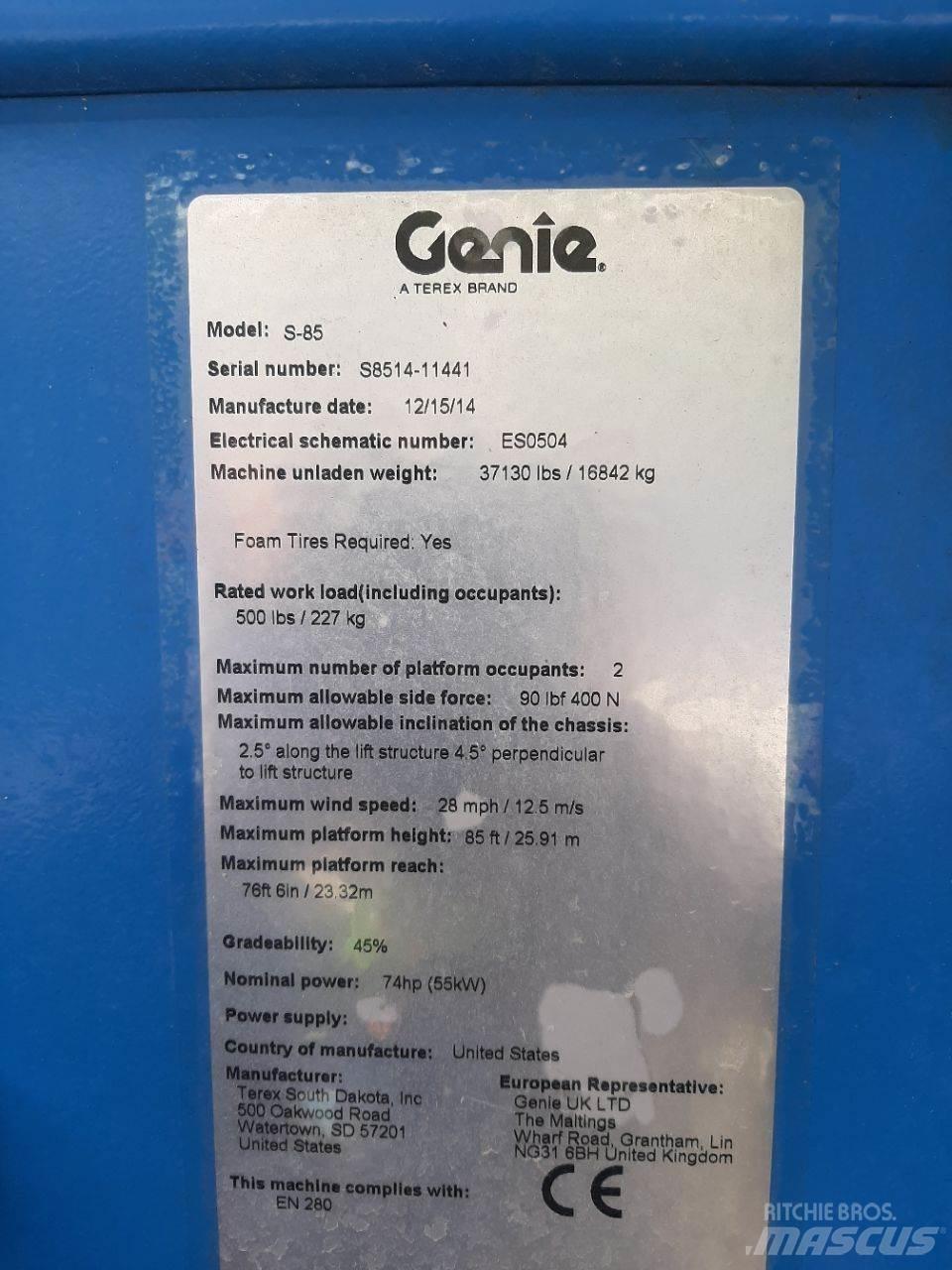 Genie S85 Teleskoplifte