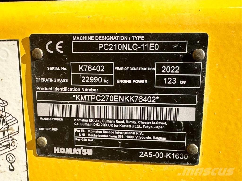 Komatsu PC 210 NLC Gravemaskiner på larvebånd