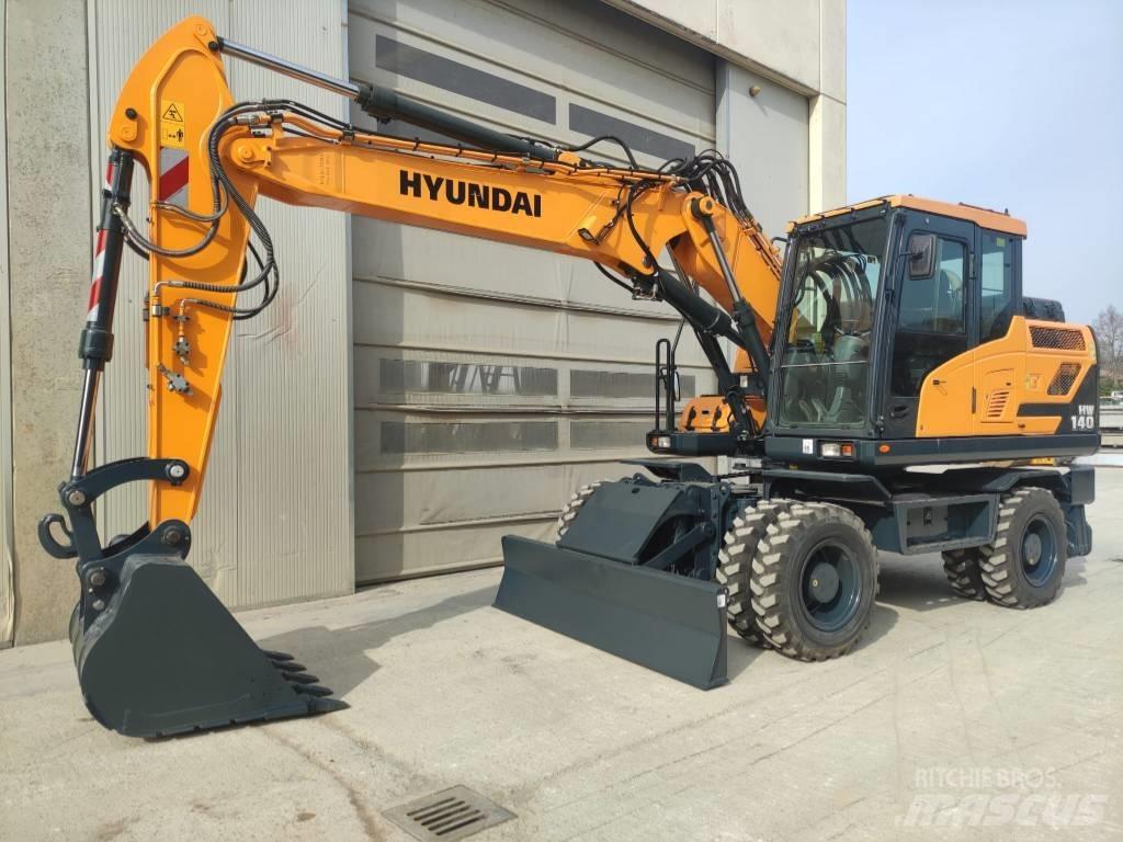 Hyundai HW140 Gravemaskiner på hjul