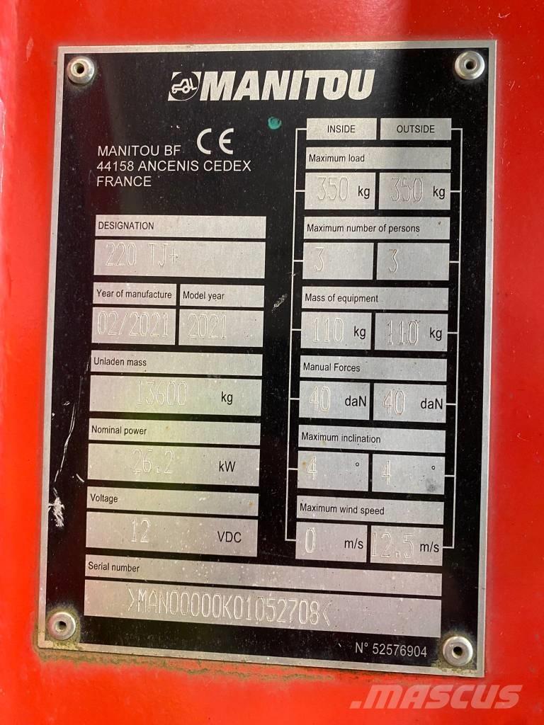 Manitou 220 TJ Bomlifte med knækarm