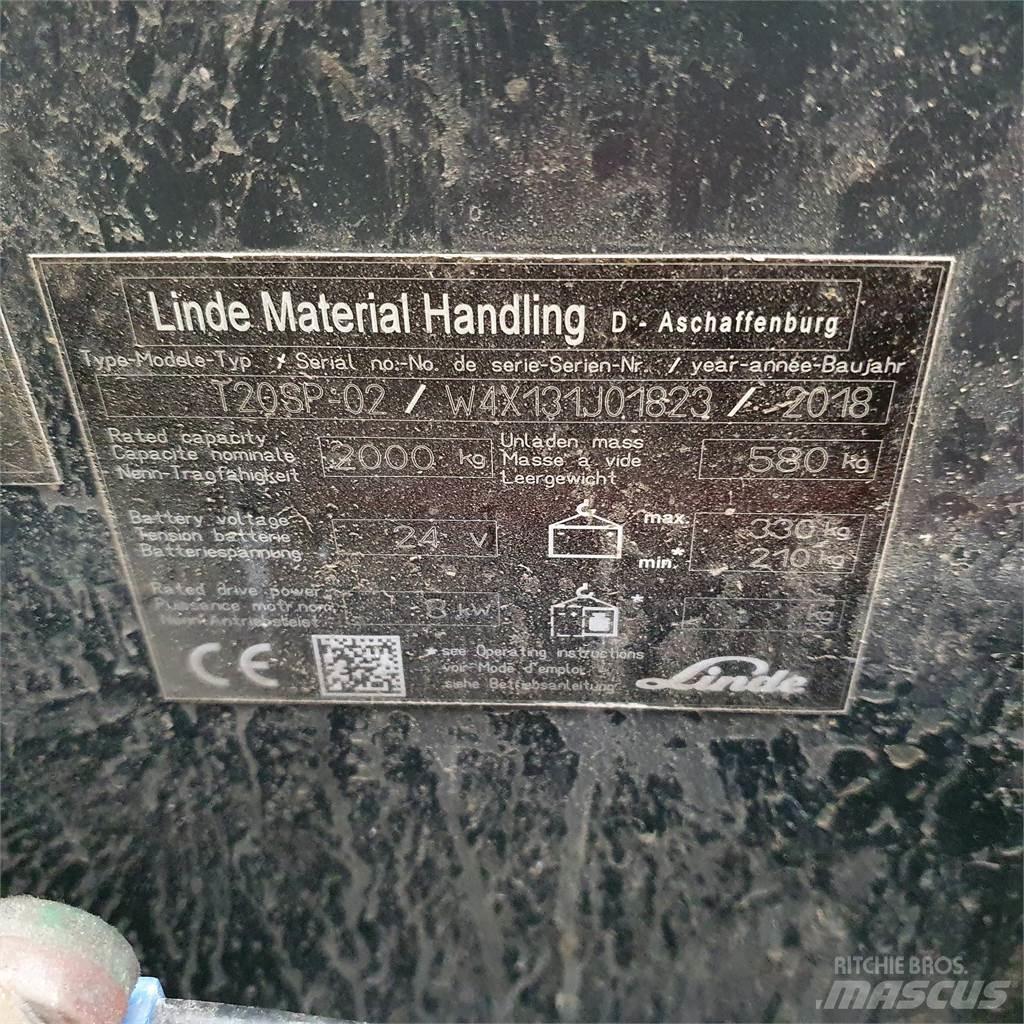 Linde T20SP kurz El-palleløftere