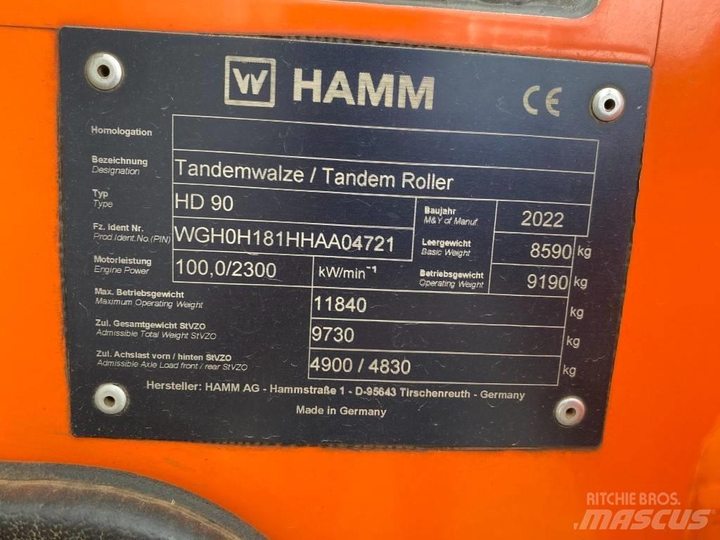 Hamm HD 90 Tvilling tromle