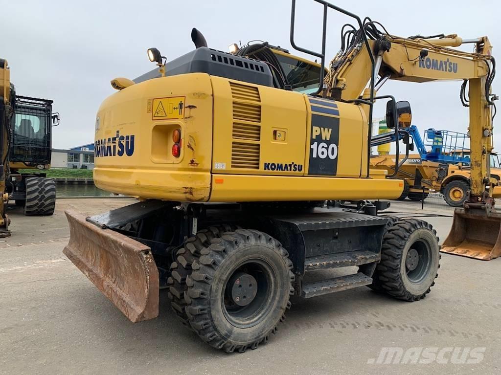 Komatsu PW160-8 Gravemaskiner på hjul