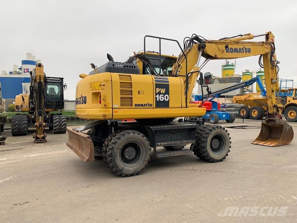 Komatsu PW160-8 Gravemaskiner på hjul