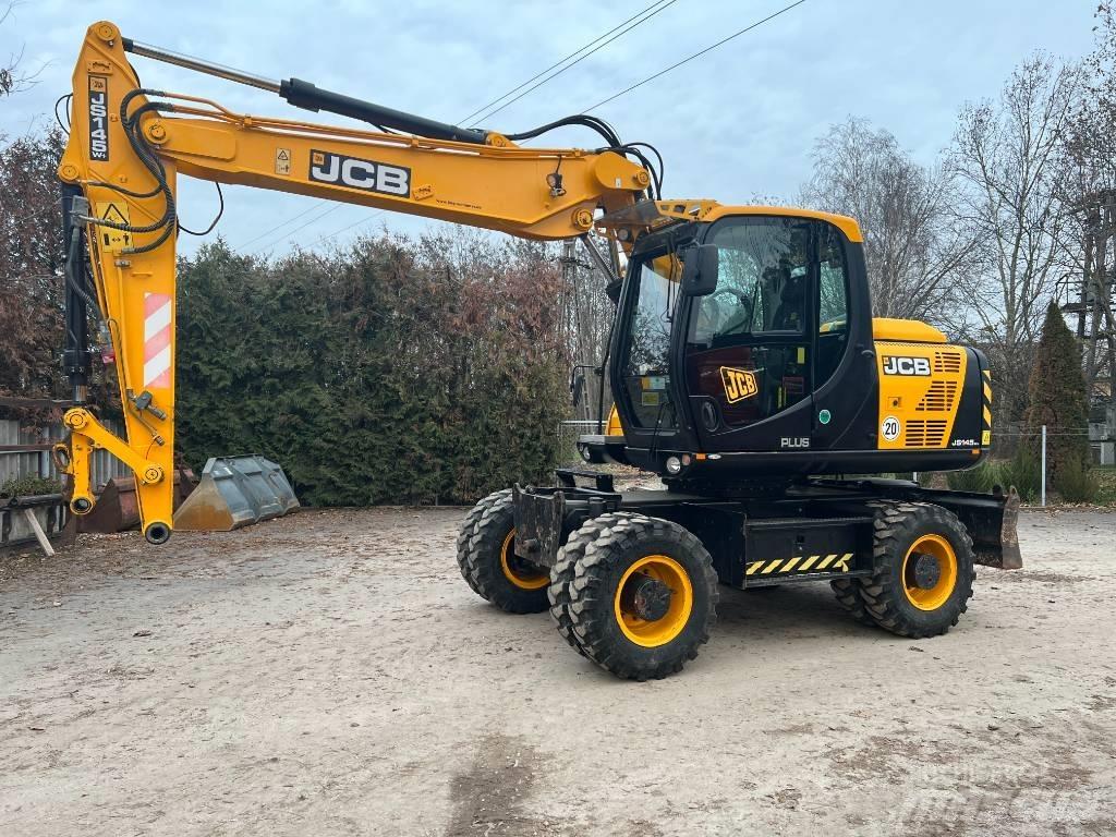 JCB JS 145 W+ TT4i Gravemaskiner på hjul