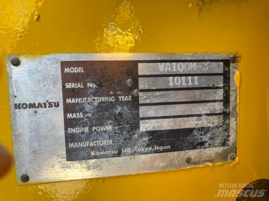 Komatsu WA100M-3 Læssemaskiner på hjul