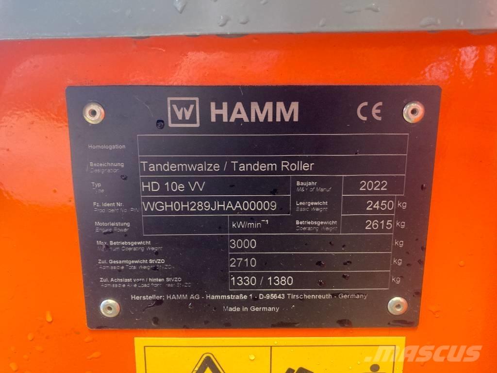 Hamm HD 10e VV H289 Jordvibrationstromler