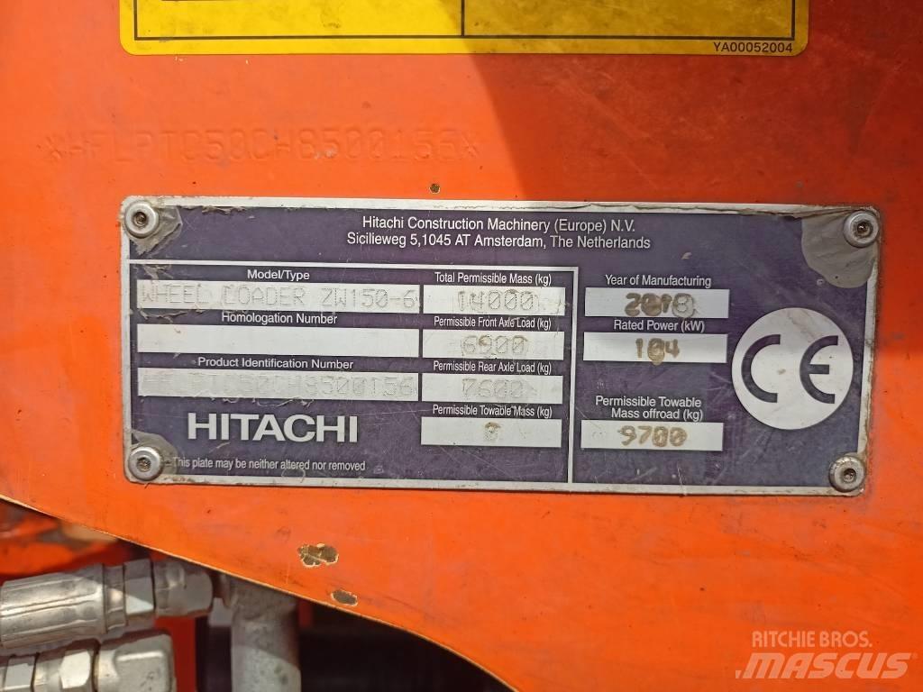 Hitachi ZW150 Læssemaskiner på hjul