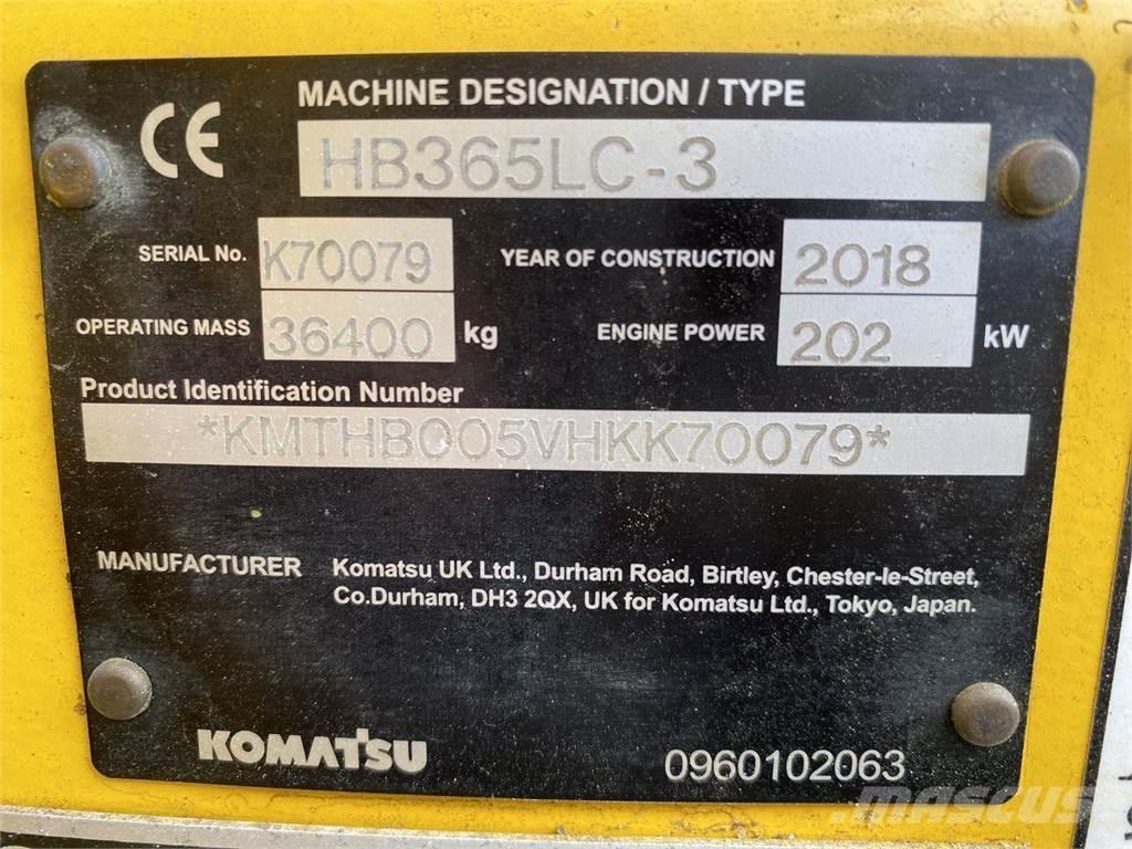 Komatsu HB365LC-3 Gravemaskiner på larvebånd