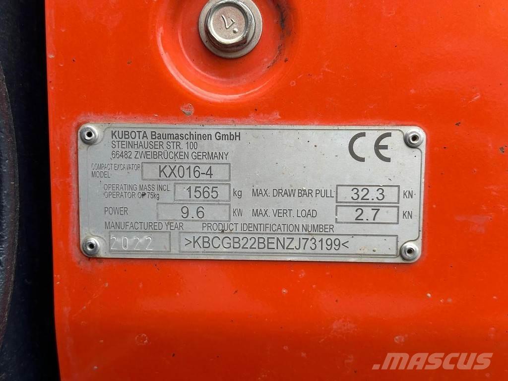 Kubota KX016-4 Minigravemaskiner