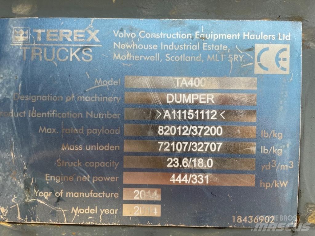 Terex TA 400 Terrængående lastbiler