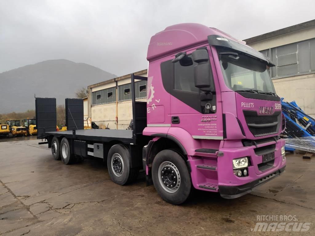 Iveco STRALIS 320S46 Flatbed lastbiler med spil