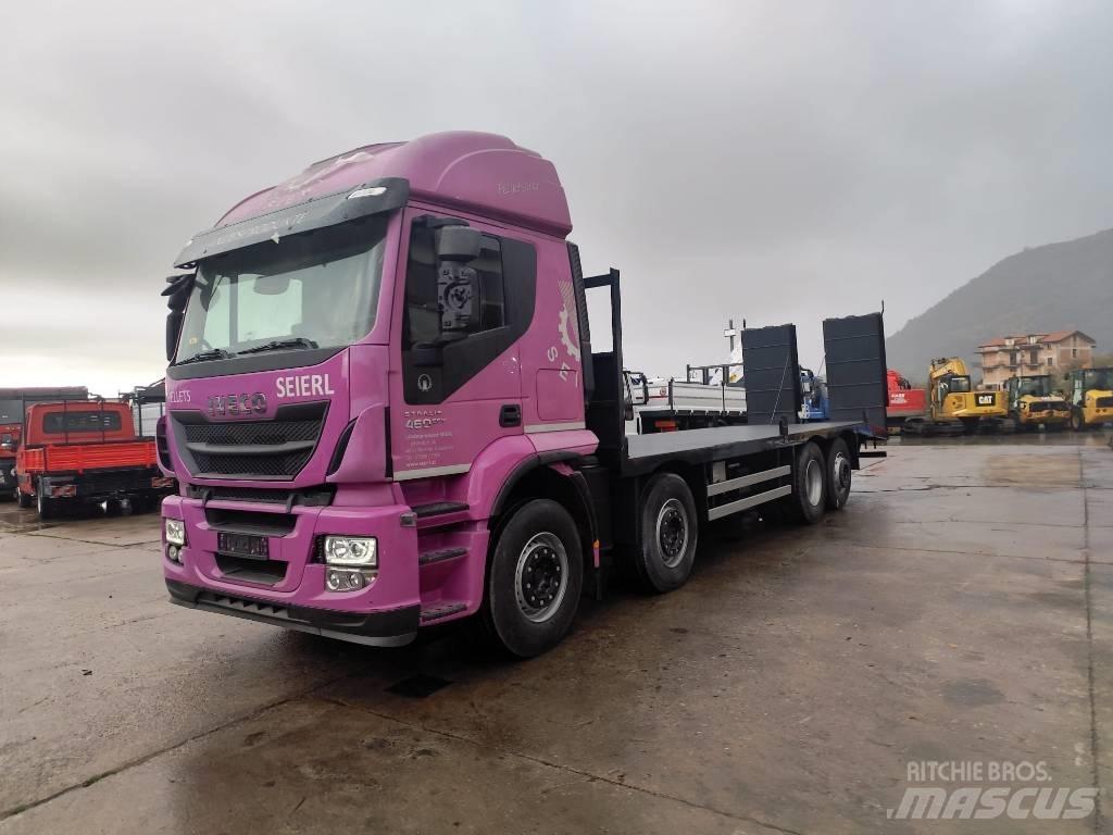 Iveco STRALIS 320S46 Flatbed lastbiler med spil