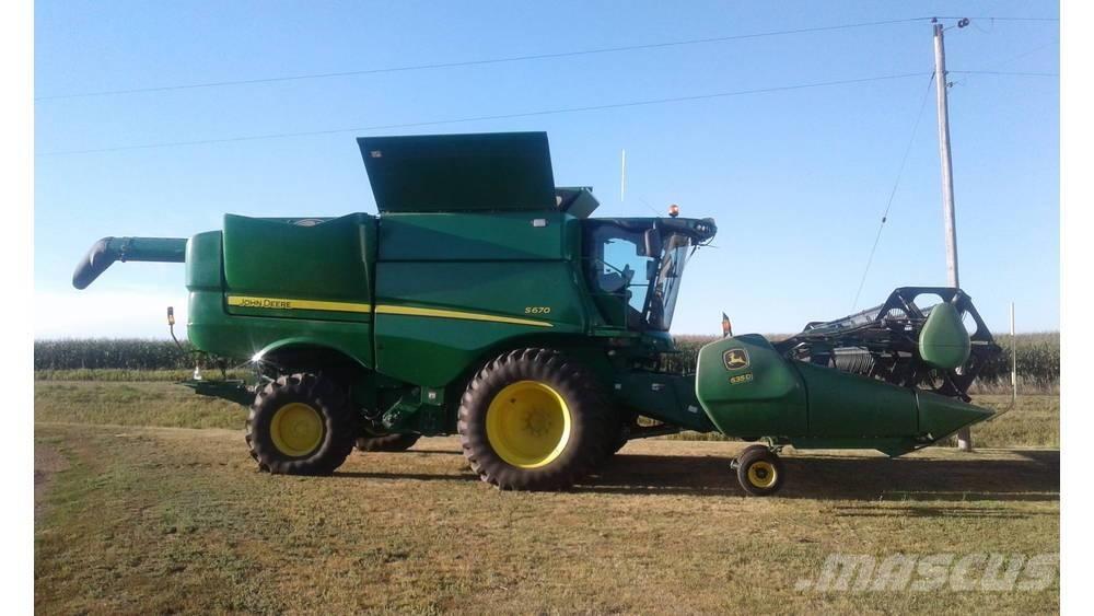 John Deere S 670 Mejetærskere