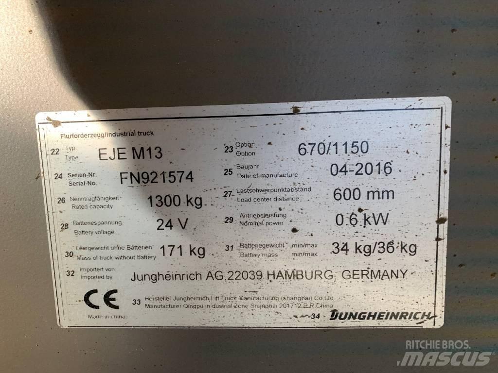 Jungheinrich EJE M13 El-palleløftere