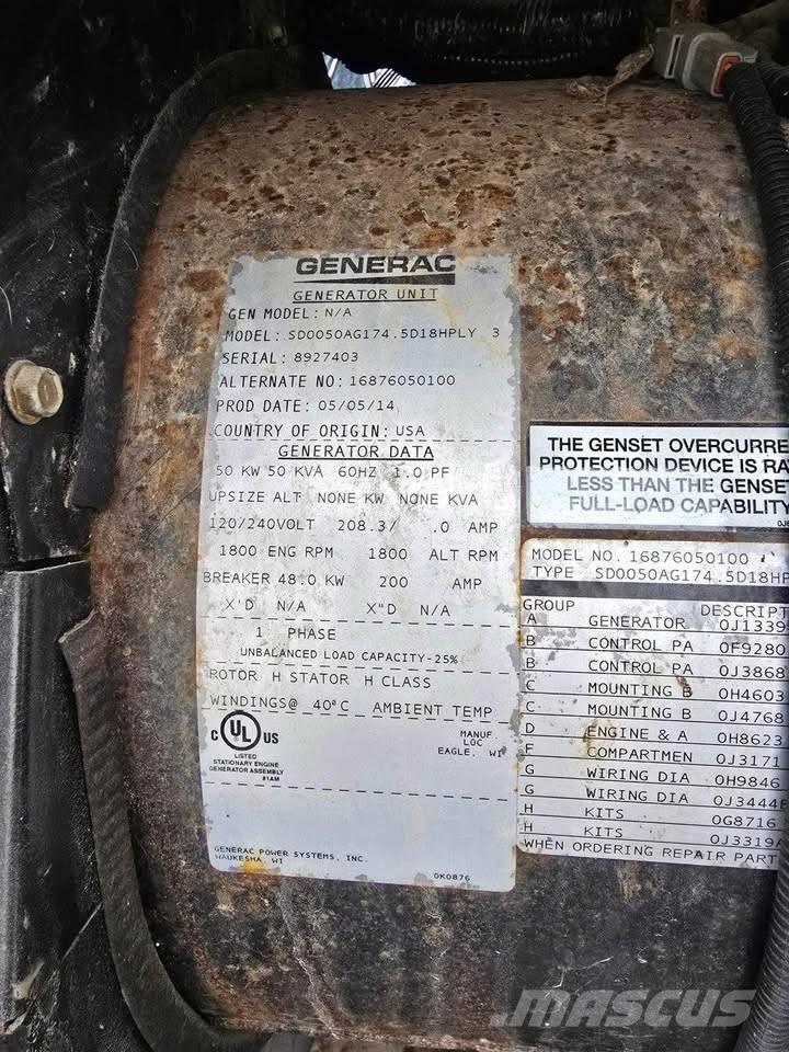 Generac 50 KW Dieselgeneratorer