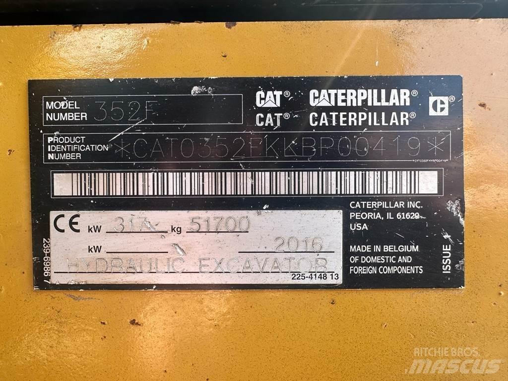 CAT 352F Gravemaskiner på larvebånd
