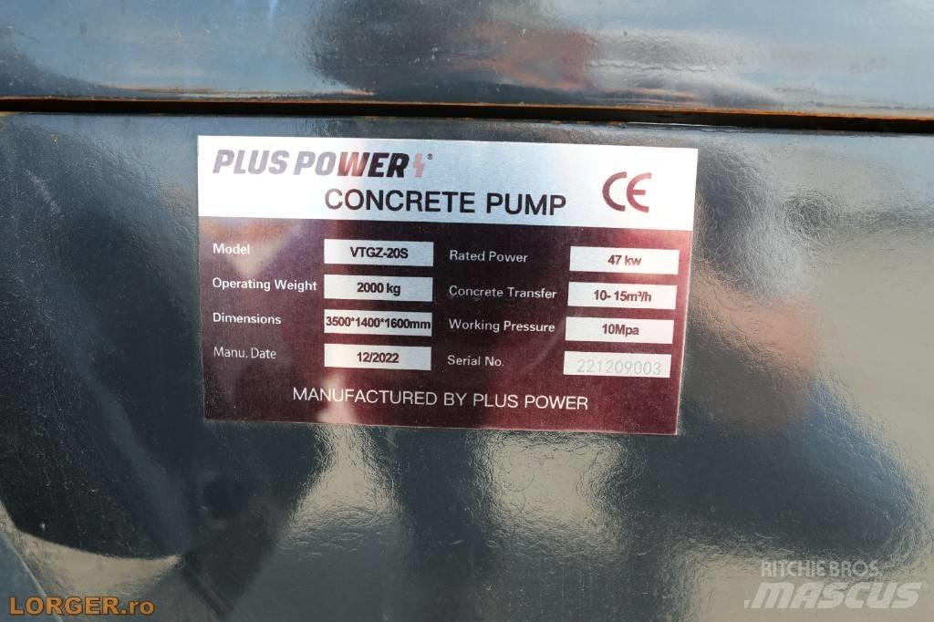 Plus Power VTGZ - 20S Betonpumper