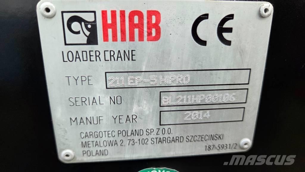 Hiab 211 EP-5 Hipro Lastbilmonterede kraner