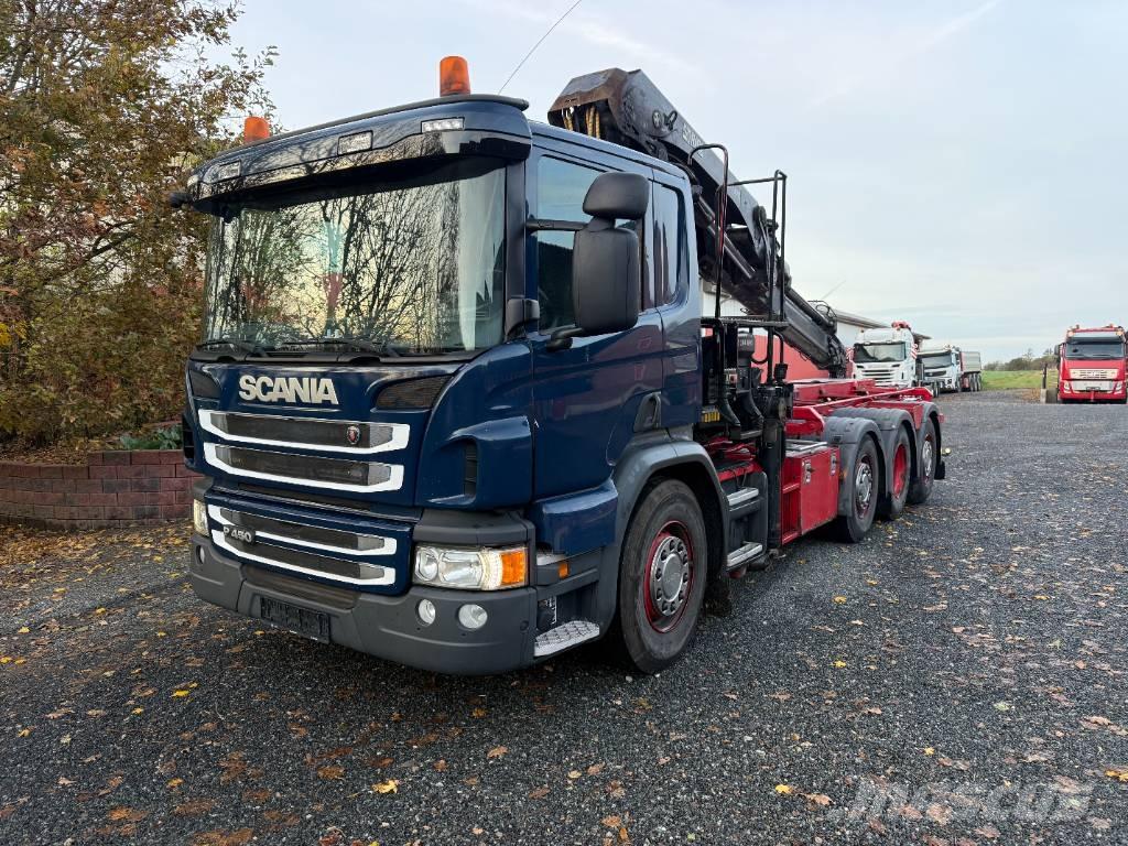 Scania P450 8x2/4 Demonterbare/wirehejs lastbiler