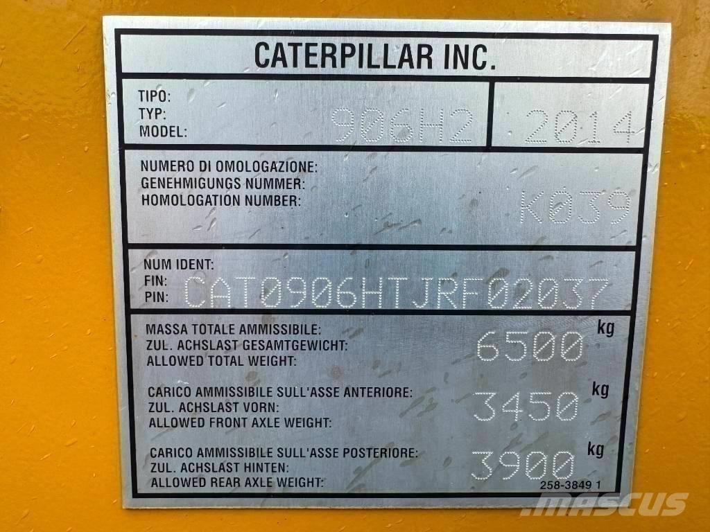 CAT 906 H 2 Læssemaskiner på hjul