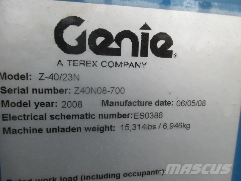 Genie Z 40/23 N Bomlifte med knækarm
