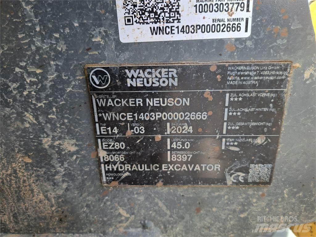Wacker Neuson EZ80 Gravemaskiner på larvebånd