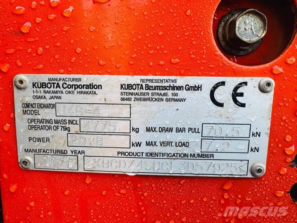 Kubota U 48-4 Minigravemaskiner