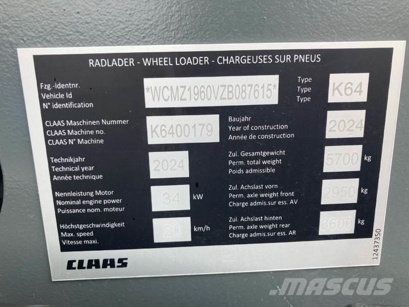 CLAAS TORION 530 Læssemaskiner på hjul