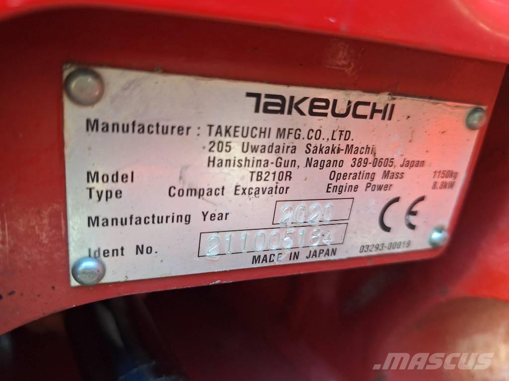 Takeuchi TB 210 R Minigravemaskiner