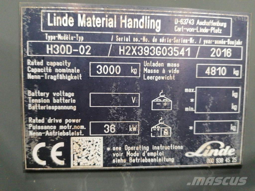 Linde H30D-02 Diesel gaffeltrucks
