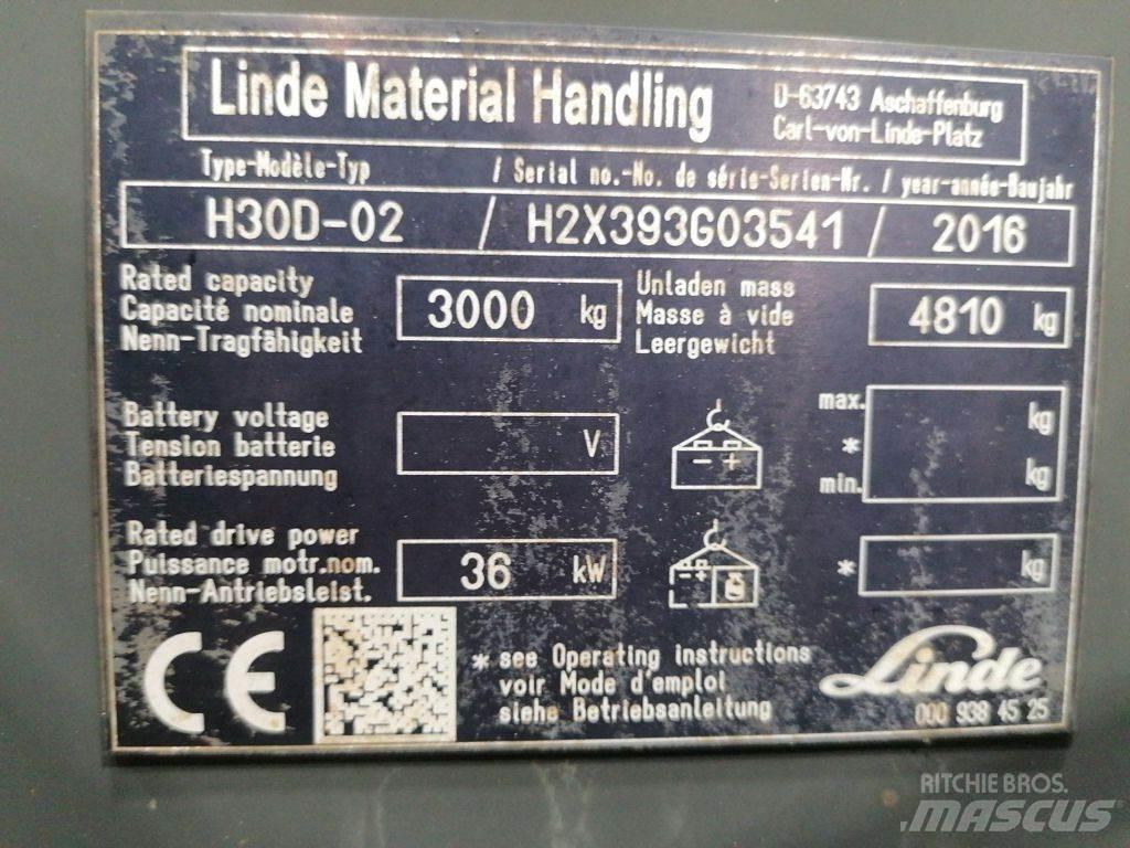 Linde H30D-02 Diesel gaffeltrucks