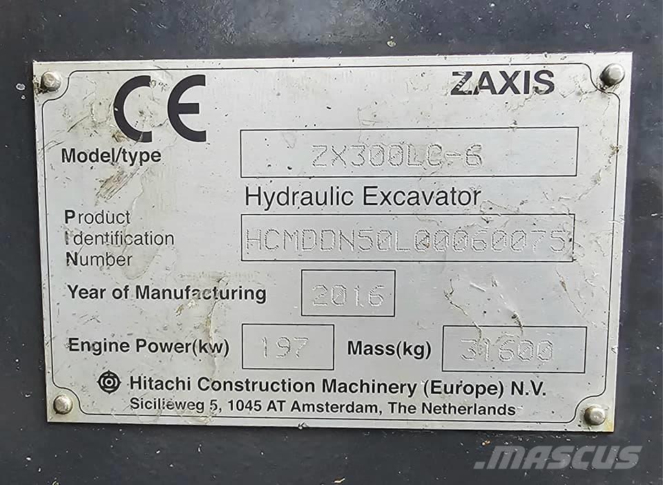 Hitachi ZX 300 LC-6 Gravemaskiner på larvebånd