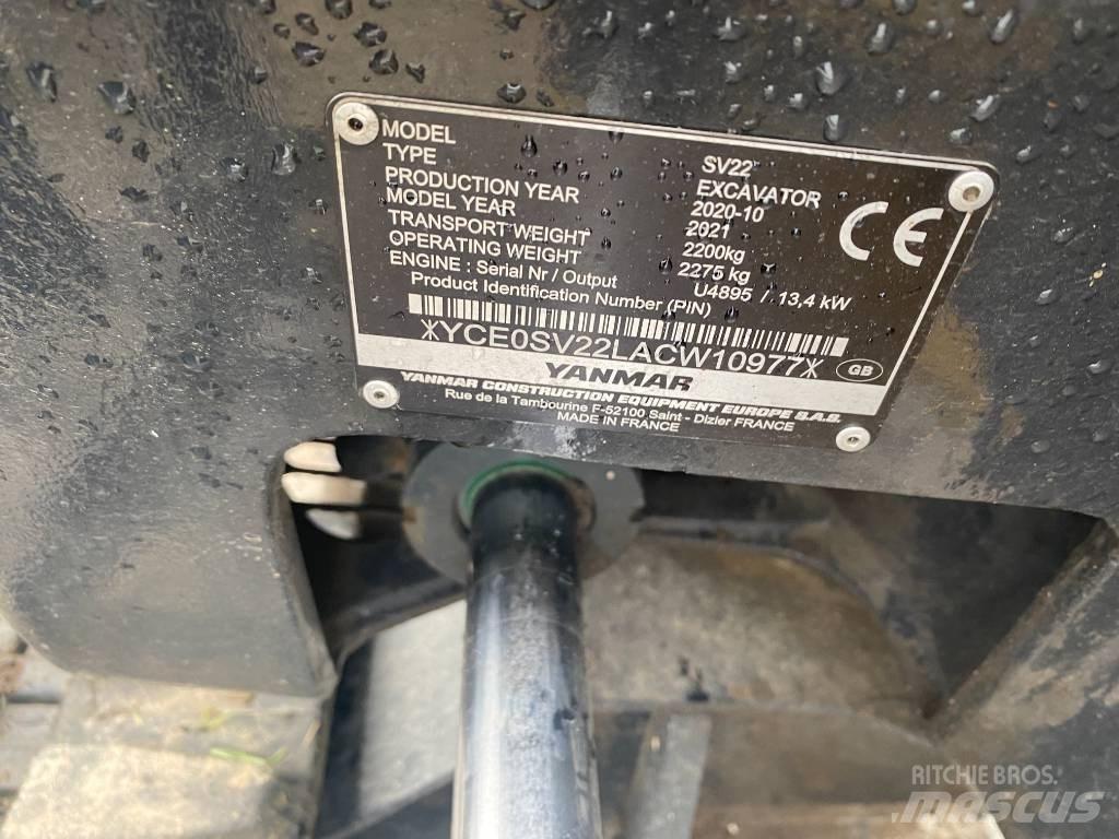 Yanmar SV 22 Minigravemaskiner
