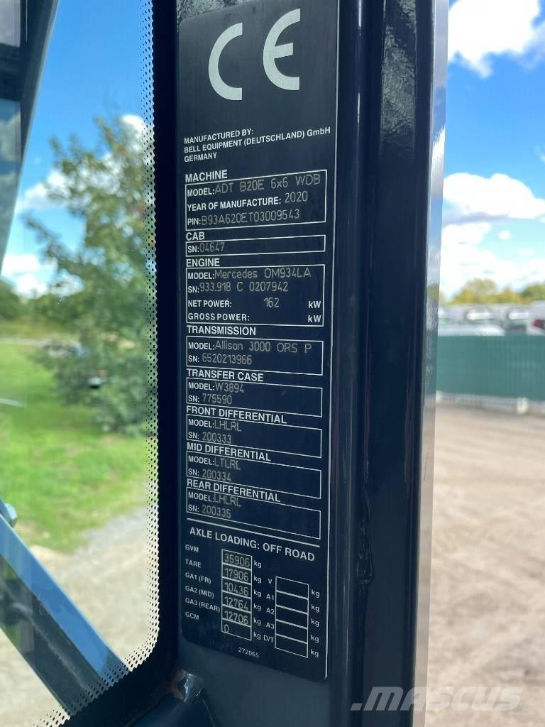 Bell B20E Terrængående lastbiler