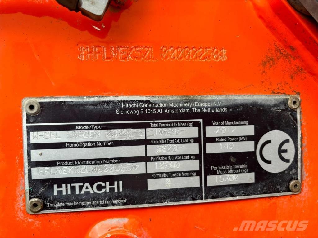 Hitachi ZW 220-6 Læssemaskiner på hjul