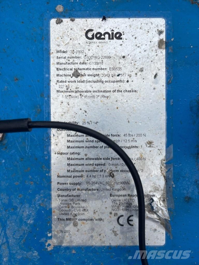 Genie GS 1932 Saxlifte
